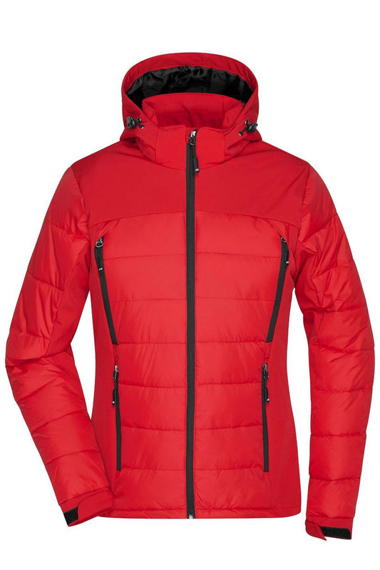 Outdoor Hybrid Jacke "JN1049" in Rot - Damen