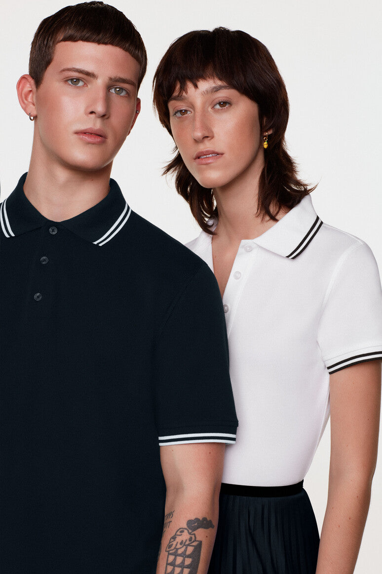 HAKRO DAMEN POLOSHIRT TWIN-STRIPE NO. 205
